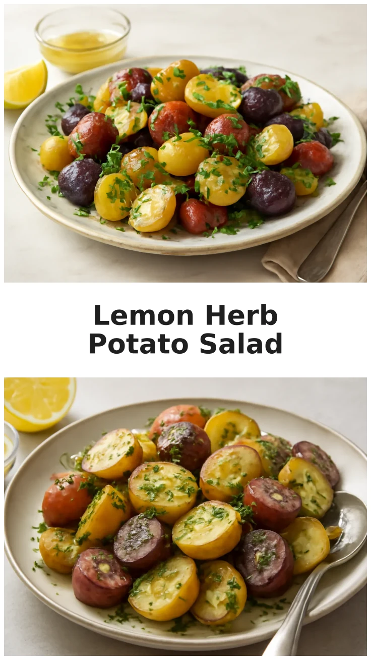 Fresh Lemon Herb Potato Salad for Summer BBQ Cookouts 3 Fresh Lemon Herb Potato Salad for Summer BBQ Cookouts