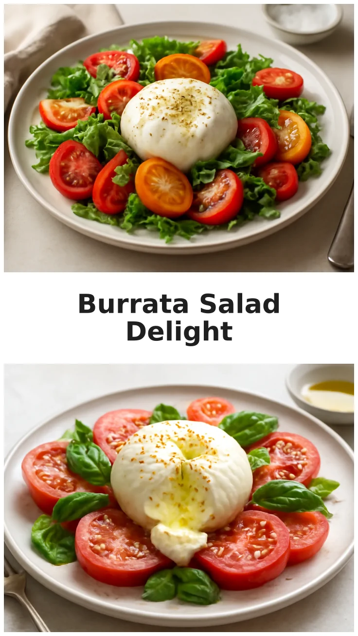 Fresh Burrata Salad with Tomatoes for Summer Lunches 3 Fresh Burrata Salad with Tomatoes for Summer Lunches