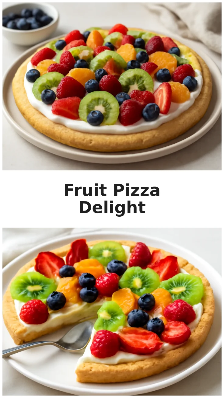 Fresh Healthy Fruit Pizza Sugar Cookie for Light Desserts 3 Fresh Healthy Fruit Pizza Sugar Cookie for Light Desserts