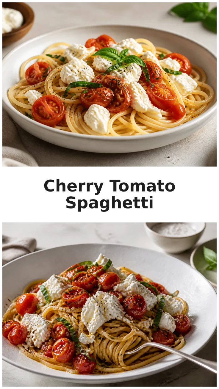Juicy Cherry Tomato Ricotta Spaghetti for Quick Lunches 3 Juicy Cherry Tomato Ricotta Spaghetti for Quick Lunches