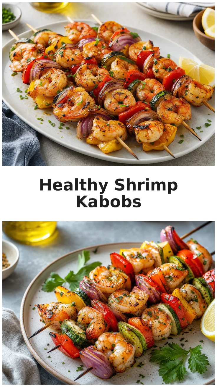 Colorful Shrimp and Vegetable Kabobs for Healthy Grilling