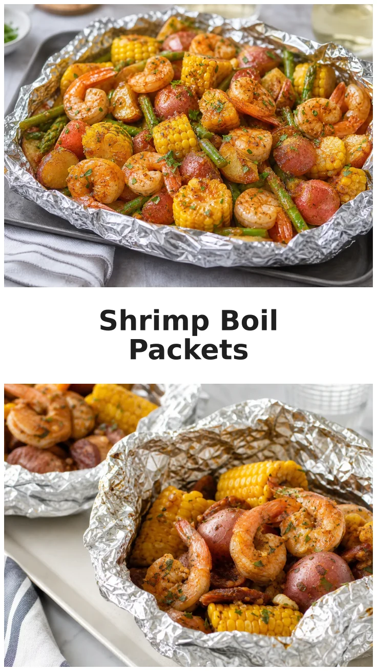 Easy Shrimp Boil Foil Packets in the Oven for Quick Dinners Easy Shrimp Boil Foil Packets in the Oven for Quick Dinners