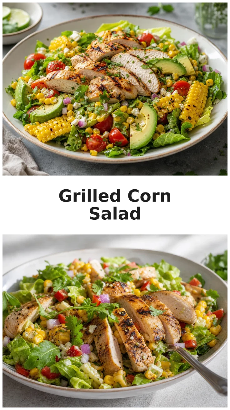 Loaded Chicken Grilled Corn Salad for Easy Summer Dinners Loaded Chicken Grilled Corn Salad for Easy Summer Dinners