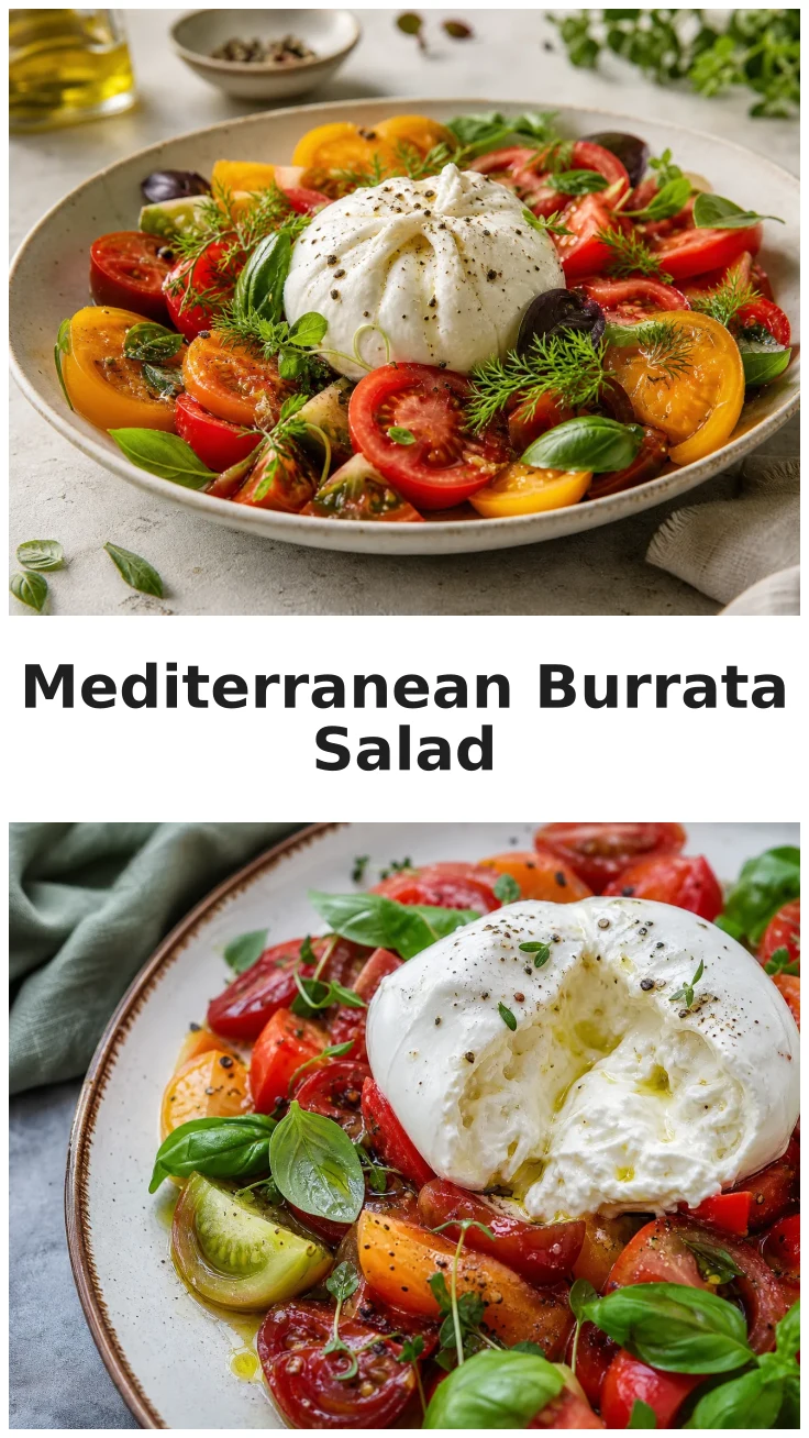 Mediterranean Burrata Salad for Healthy Meal Prep Mediterranean Burrata Salad for Healthy Meal Prep