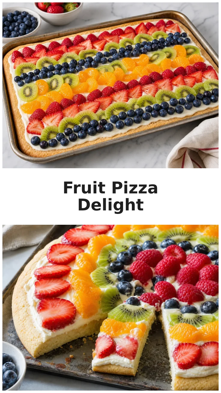 Sheet Pan Fruit Pizza Sugar Cookie for Potluck Gatherings Sheet Pan Fruit Pizza Sugar Cookie for Potluck Gatherings