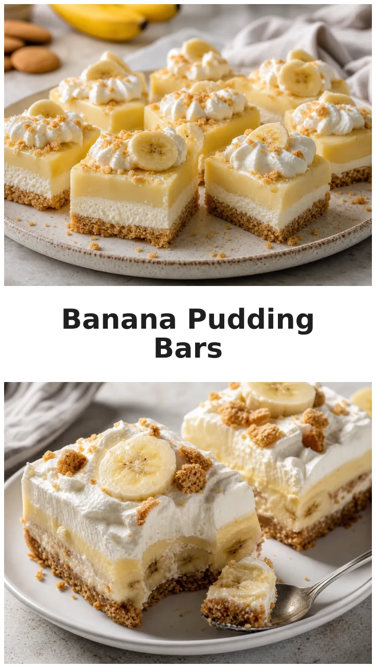 Rich Banana Pudding Icebox Cheesecake Bars for Your Dessert Table Rich Banana Pudding Icebox Cheesecake Bars for Your Dessert Table