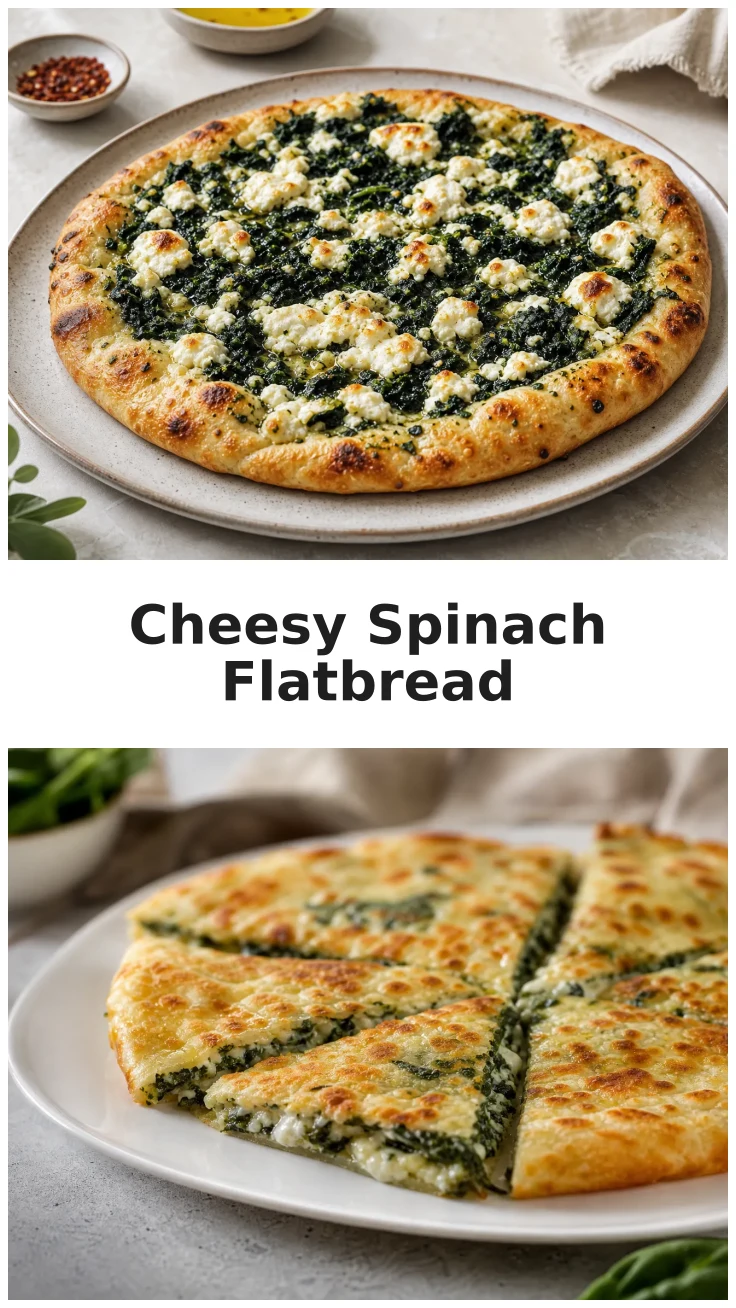 Cheesy Spinach Ricotta Flatbread Recipe for Easy Dinners Cheesy Spinach Ricotta Flatbread Recipe for Easy Dinners