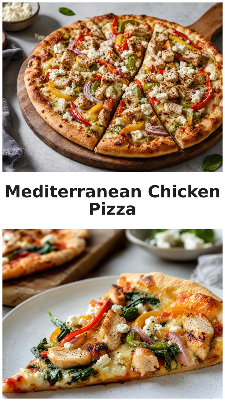 Fresh Mediterranean Chicken Pizza Recipe for Home Bakers