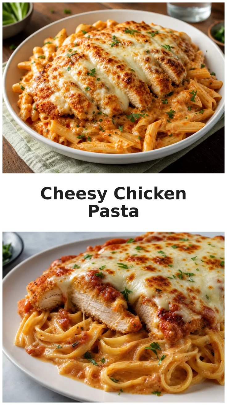 Cheesy Chicken Parmesan Pasta Recipe for Family Dinner