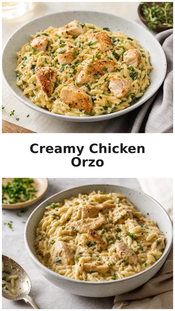 Creamy Italian Chicken Orzo for Cozy Family Dinners
