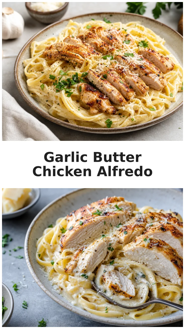 Creamy Garlic Butter Chicken Alfredo Recipe for Family Dinner