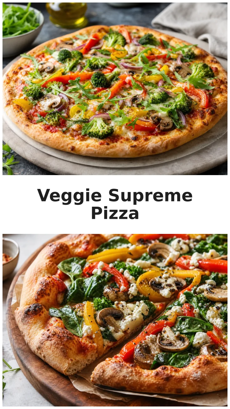 Colorful Veggie Supreme Pizza Recipe for Family Gatherings Colorful Veggie Supreme Pizza Recipe for Family Gatherings