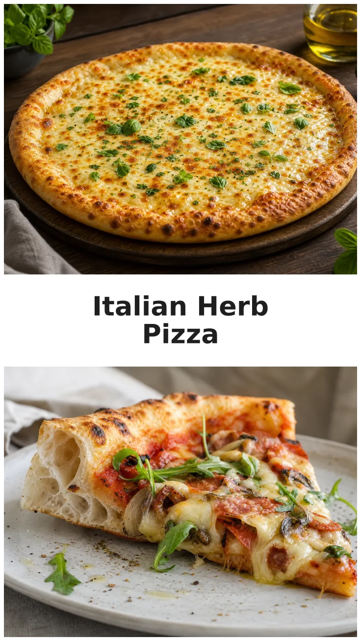 Cheesy Italian Herb Pizza Recipe for Family Dinner