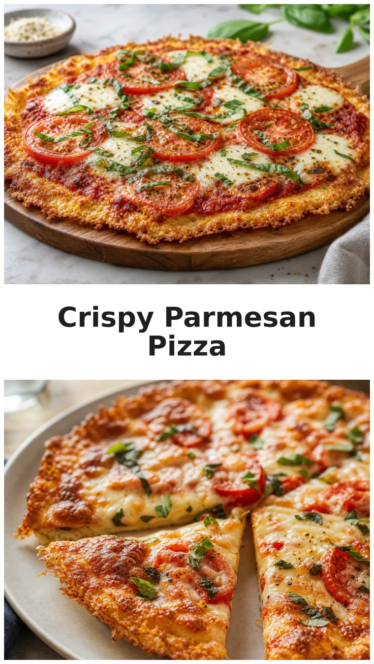 Crispy Parmesan Crust Pizza Recipe for Family Dinner Crispy Parmesan Crust Pizza Recipe for Family Dinner