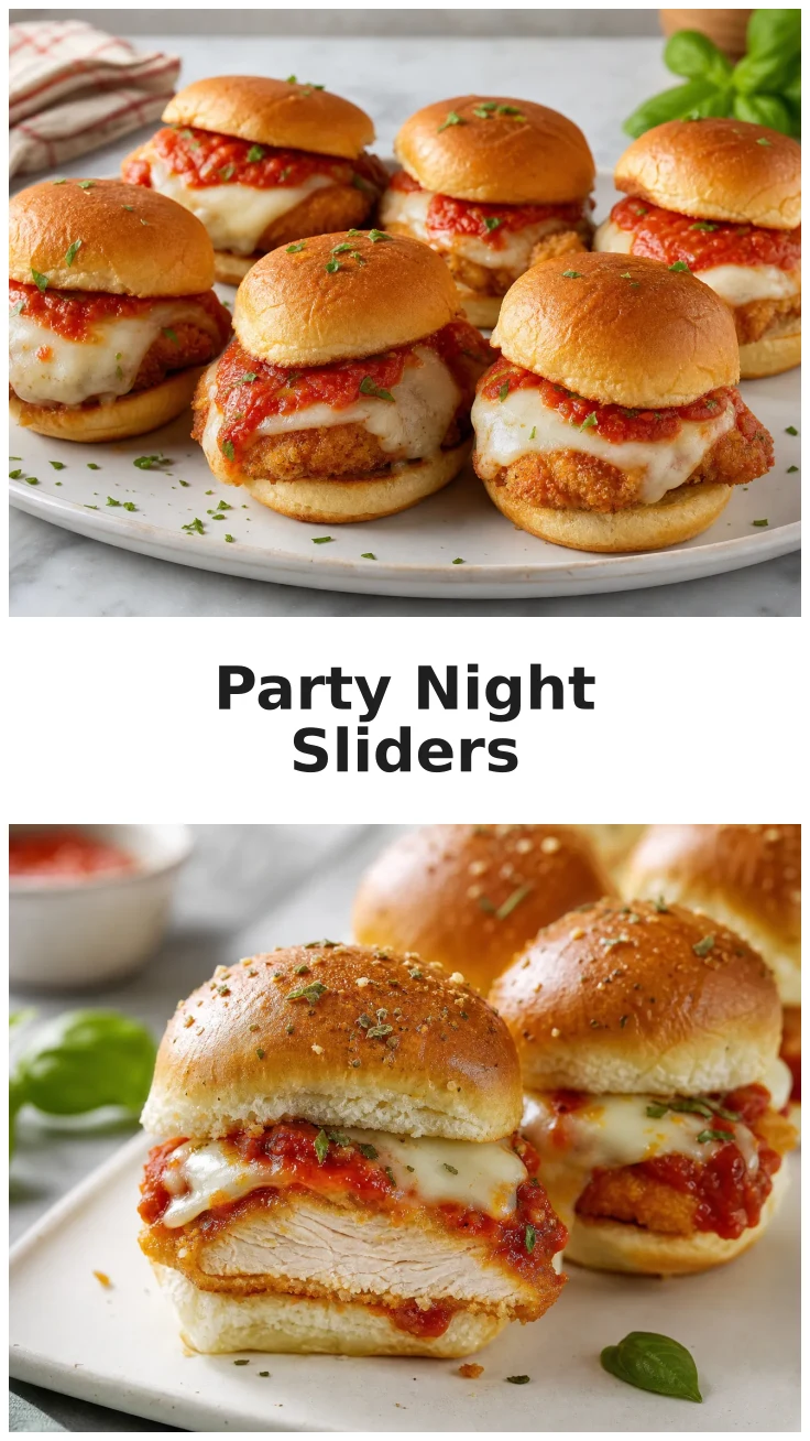 Crispy Chicken Parmesan Sliders for Your Next Party Night Crispy Chicken Parmesan Sliders for Your Next Party Night