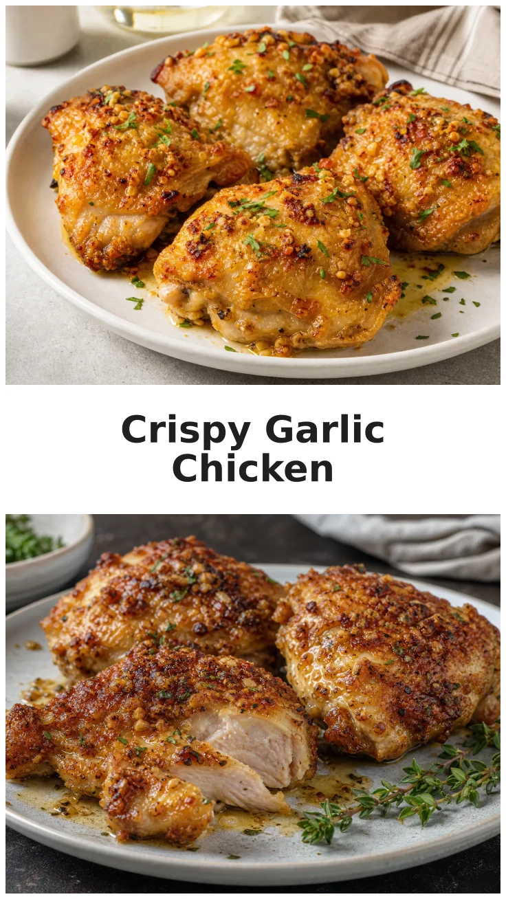 Crispy Garlic Baked Chicken Thighs for Easy Weeknight Dinners Crispy Garlic Baked Chicken Thighs for Easy Weeknight Dinners
