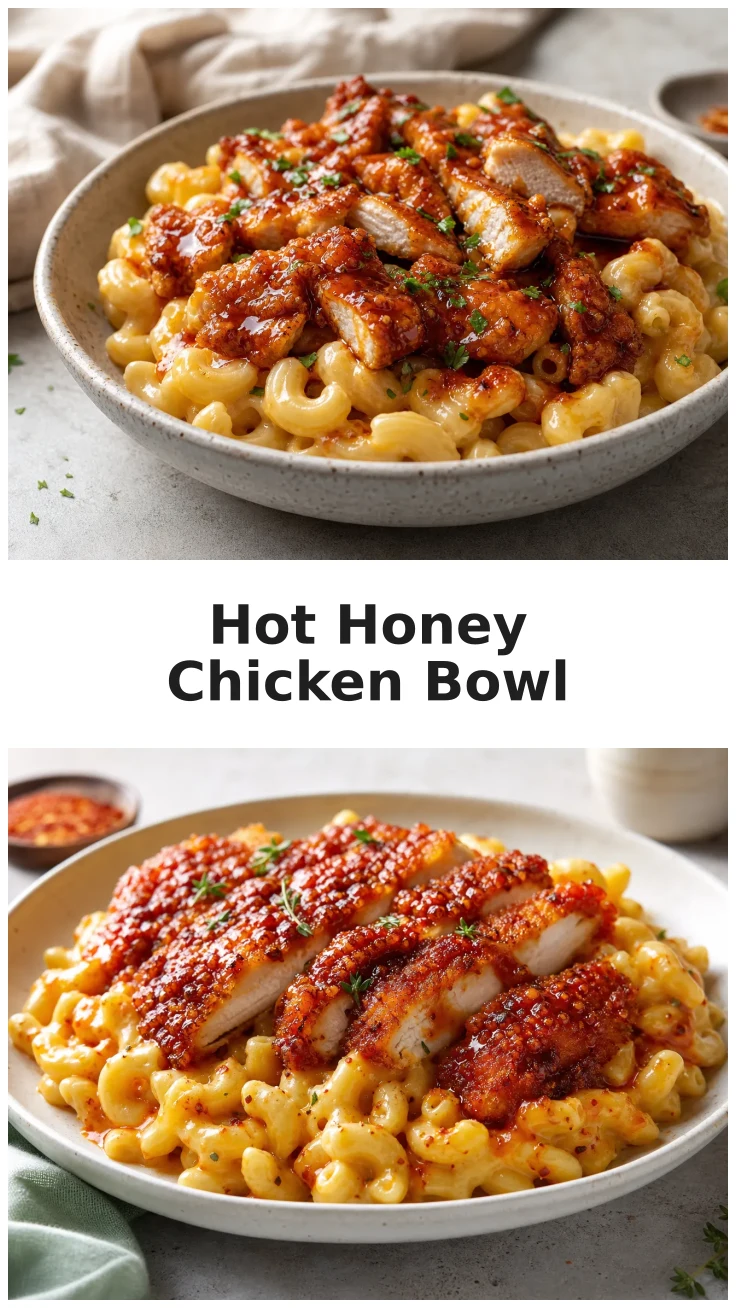 Loaded Hot Honey Chicken Mac and Cheese Bowl for Comfort Dinners Loaded Hot Honey Chicken Mac and Cheese Bowl for Comfort Dinners