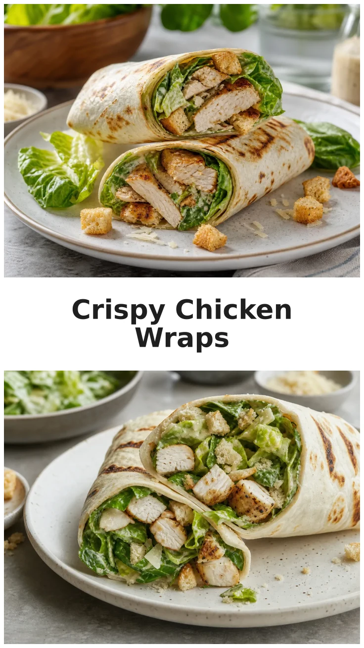 Grilled Crispy Chicken Caesar Wraps for Healthy Weeknight Meals Grilled Crispy Chicken Caesar Wraps for Healthy Weeknight Meals