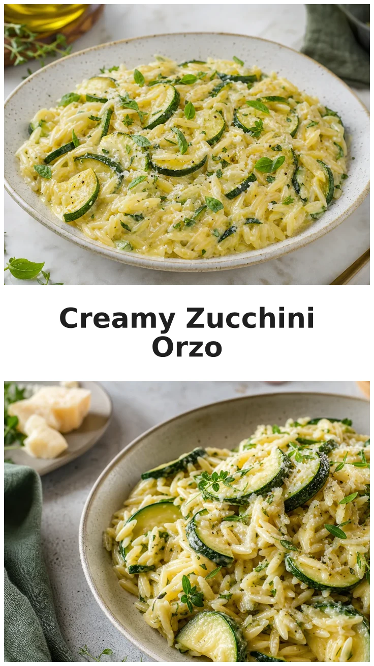 Creamy Zucchini Orzo with Fresh Herbs Recipe Creamy Zucchini Orzo with Fresh Herbs Recipe