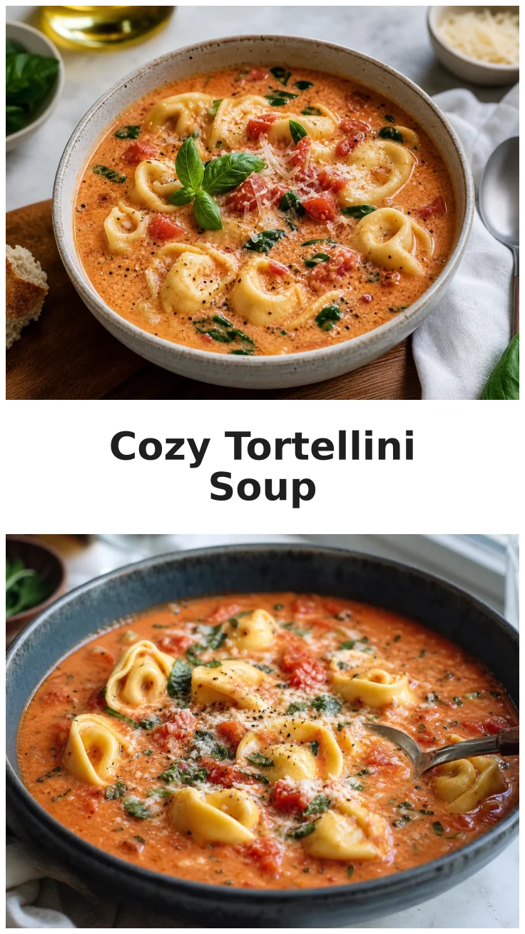 Creamy Garlic Tomato Tortellini Soup for Cozy Nights Creamy Garlic Tomato Tortellini Soup for Cozy Nights