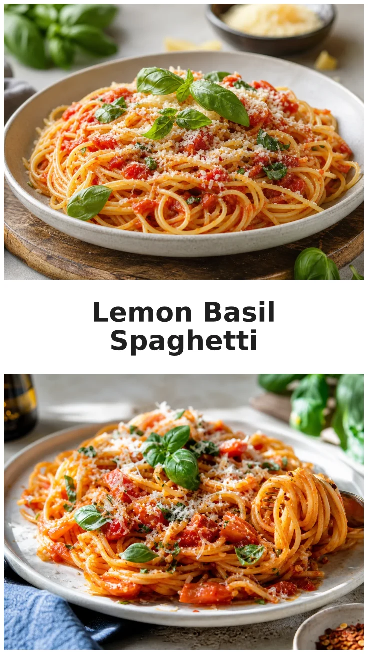 Fresh Lemon Basil Spaghetti with Parmesan for a Delightful Dinner Fresh Lemon Basil Spaghetti with Parmesan for a Delightful Dinner