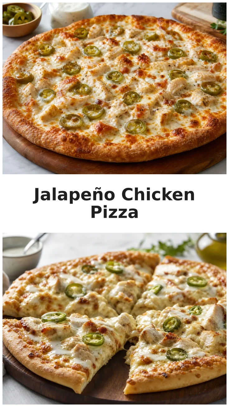 Cheesy Jalapeño Chicken Ranch Pizza with Bold Flavors