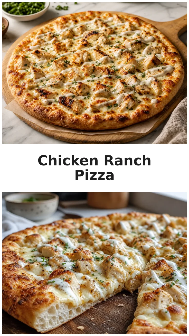 Golden Homemade Chicken Ranch Pizza Recipe for Family Fun