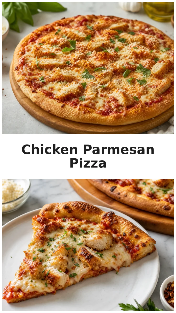 Golden Homemade Chicken Parmesan Pizza Recipe for Family Night Golden Homemade Chicken Parmesan Pizza Recipe for Family Night