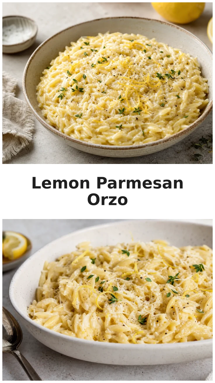 One Pot Lemon Parmesan Orzo for Easy Weeknight Dinners One Pot Lemon Parmesan Orzo for Easy Weeknight Dinners