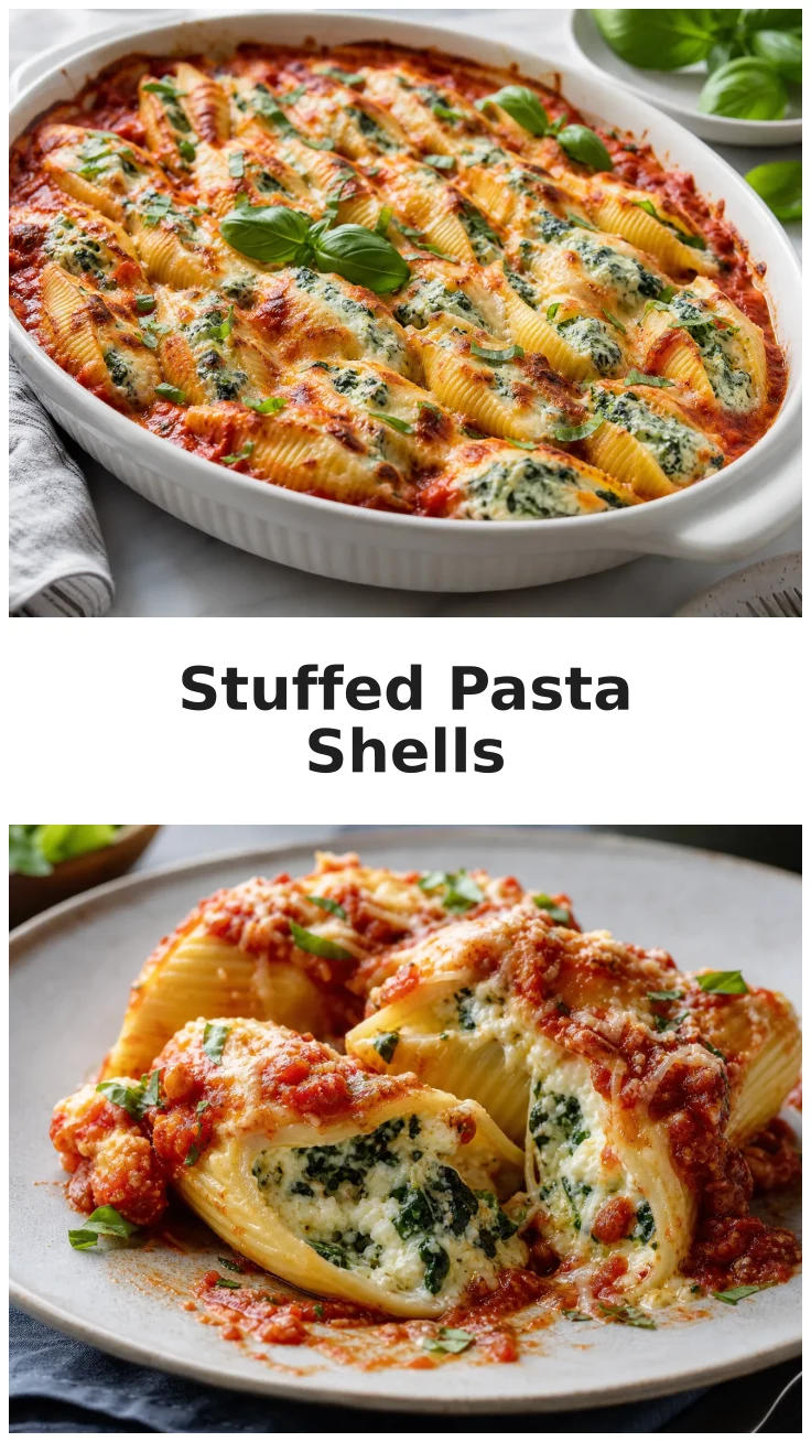 Golden Baked Ricotta Spinach Stuffed Shells for Cozy Dinners