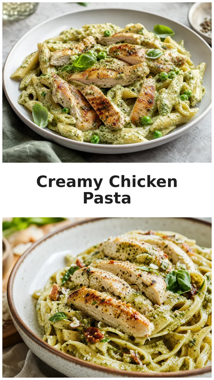 One Pot Creamy Chicken Pesto Pasta Recipe for Easy Dinners