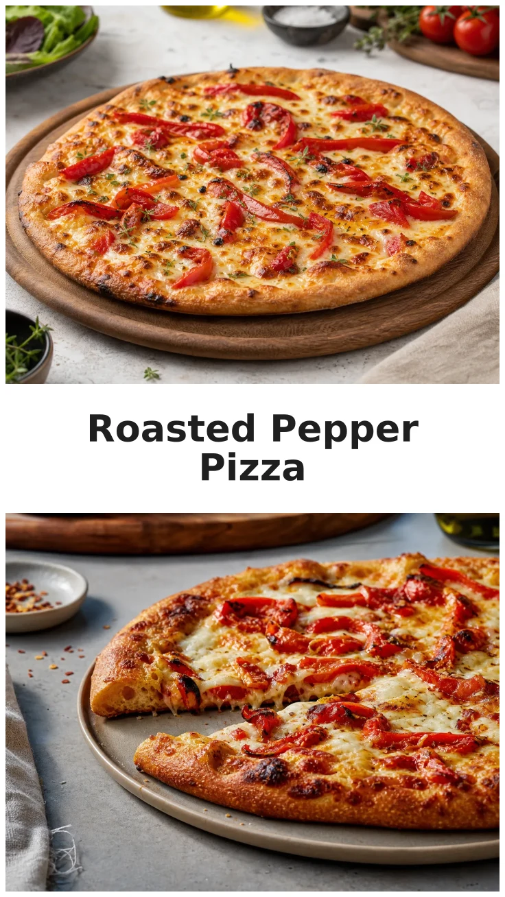 Golden Homemade Roasted Pepper Pizza Recipe to Delight Your Family