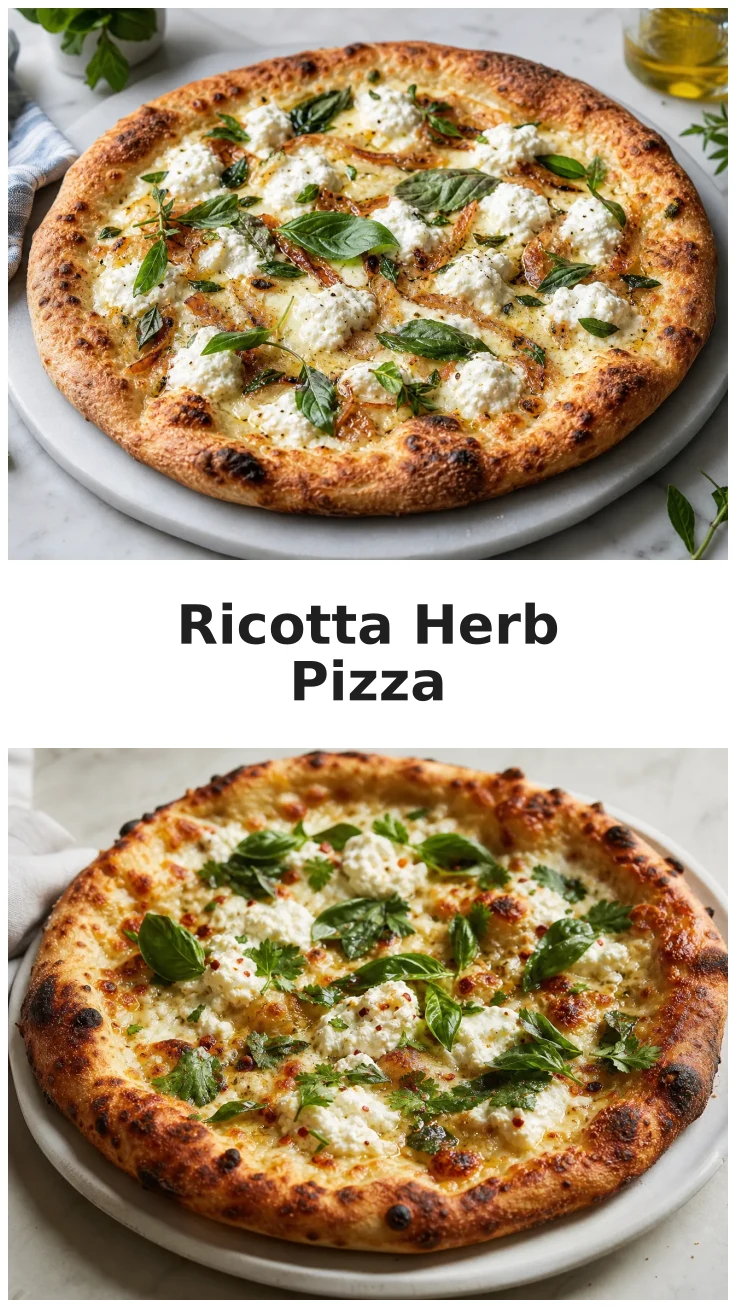 Golden Homemade Ricotta Herb Pizza Recipe for Your Next Pizza Night