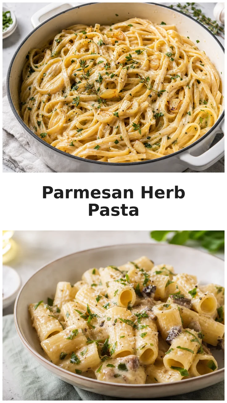 One Pot Parmesan Herb Pasta for Easy Weeknight Dinners One Pot Parmesan Herb Pasta for Easy Weeknight Dinners
