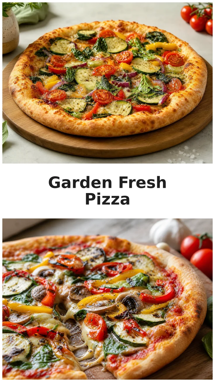 Golden Homemade Garden Fresh Pizza Recipe for Pizza Night Golden Homemade Garden Fresh Pizza Recipe for Pizza Night