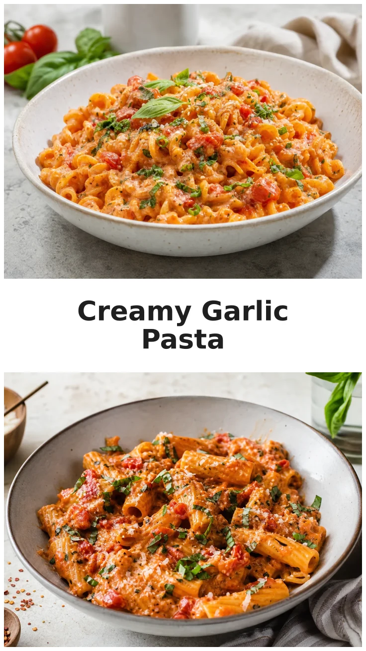Creamy Garlic Tomato Pasta with Fresh Herbs for Easy Dinners Creamy Garlic Tomato Pasta with Fresh Herbs for Easy Dinners