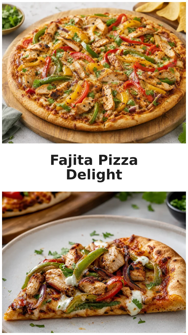 Crispy Grilled Chicken Fajita Pizza with Fresh Peppers Recipe Crispy Grilled Chicken Fajita Pizza with Fresh Peppers Recipe