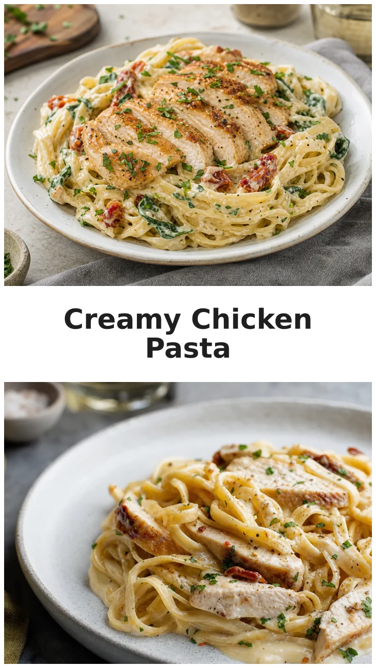 Creamy Lemon Garlic Chicken Pasta with Fresh Herbs Recipe Creamy Lemon Garlic Chicken Pasta with Fresh Herbs Recipe