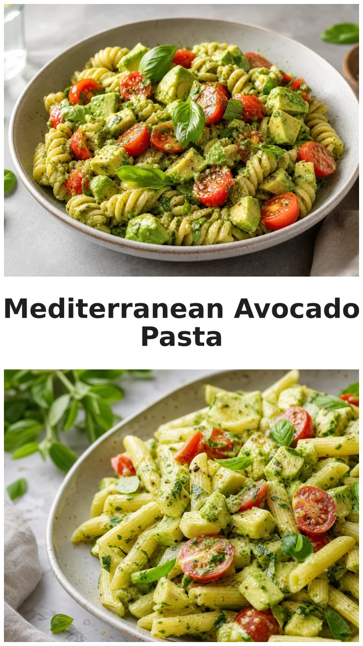 Colorful Mediterranean Avocado Pasta Salad for Your Next Gathering Colorful Mediterranean Avocado Pasta Salad for Your Next Gathering