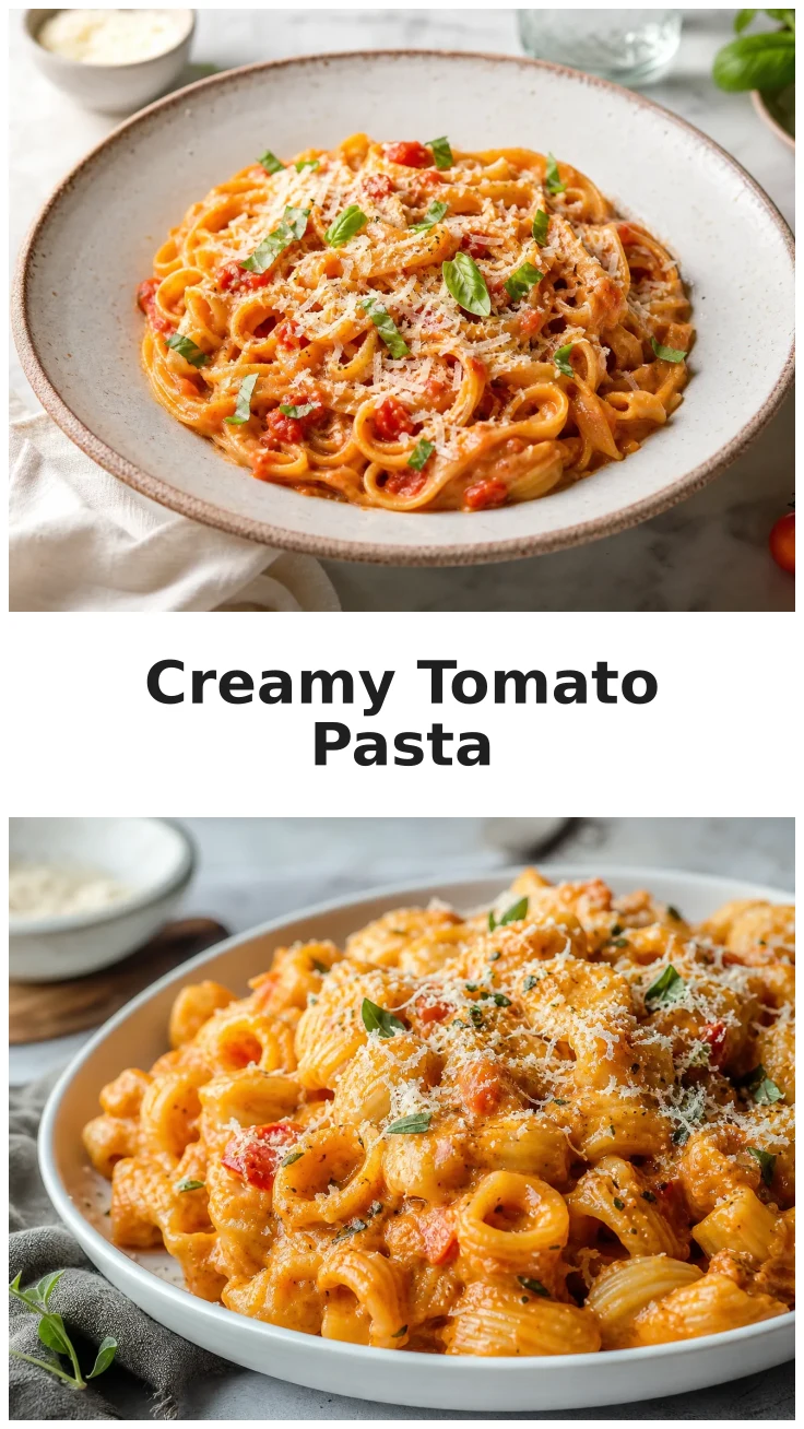 Golden Creamy Tomato Parmesan Pasta for a Cozy Dinner Golden Creamy Tomato Parmesan Pasta for a Cozy Dinner