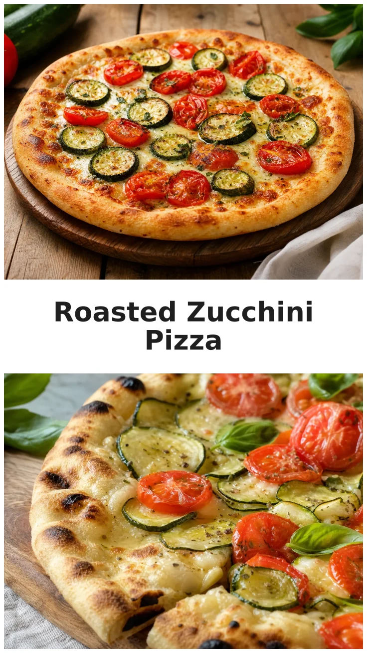Golden Roasted Zucchini Tomato Pizza for Pizza Night Golden Roasted Zucchini Tomato Pizza for Pizza Night
