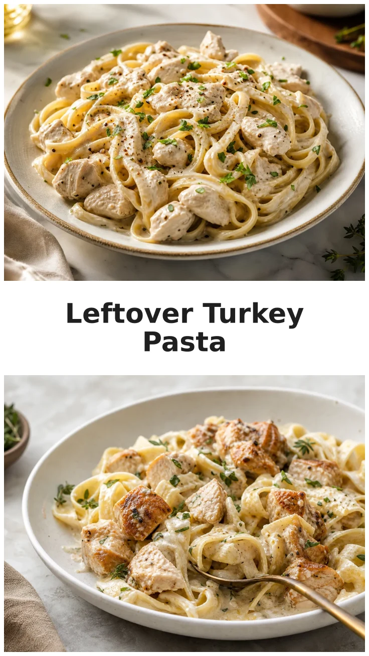Creamy Leftover Turkey Pasta for a Cozy Meal Creamy Leftover Turkey Pasta for a Cozy Meal