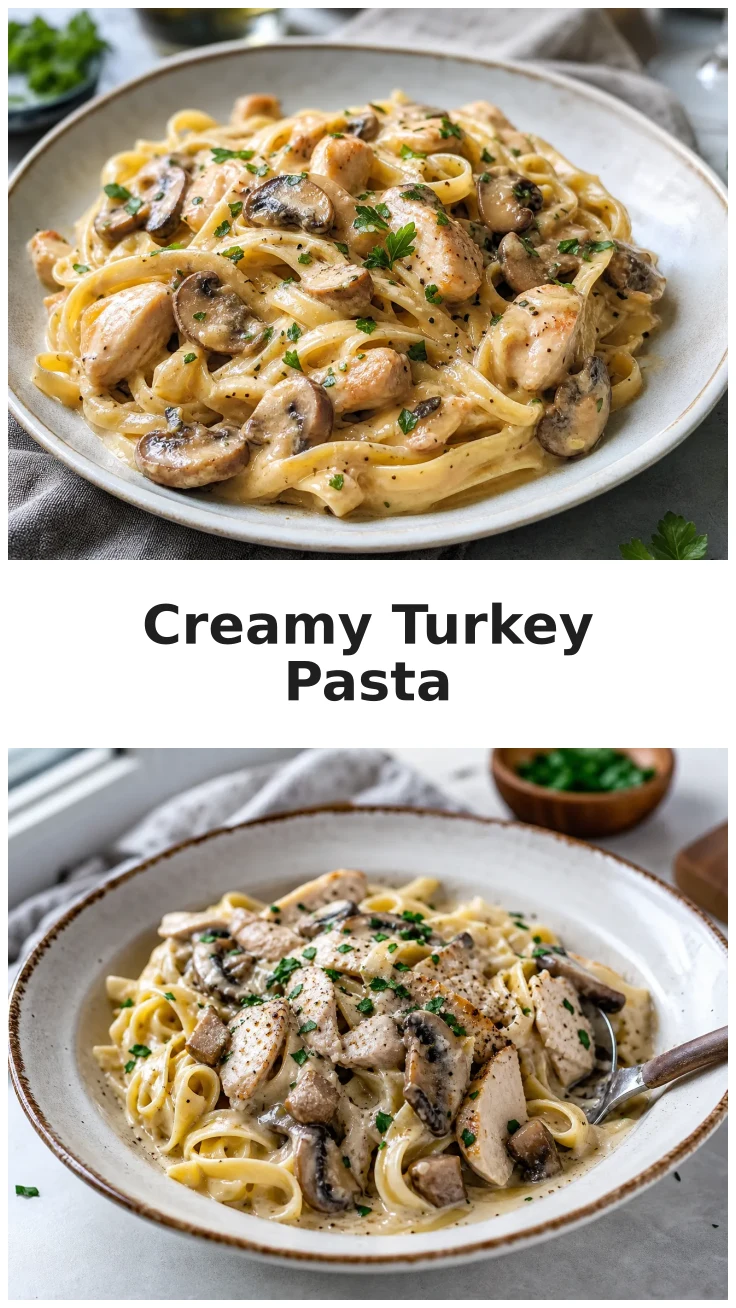 Creamy Turkey Mushroom Pasta Recipe for Cozy Nights Creamy Turkey Mushroom Pasta Recipe for Cozy Nights