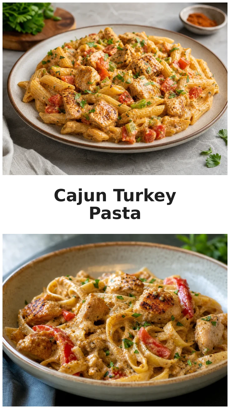 Creamy Cajun Turkey Pasta for a Cozy Dinner Creamy Cajun Turkey Pasta for a Cozy Dinner