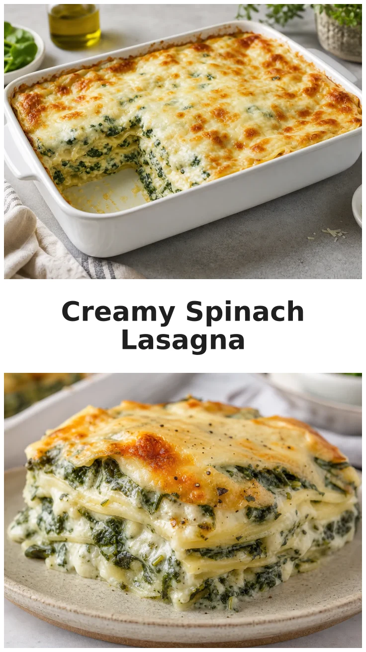 Creamy Spinach Lasagna Recipe for a Cozy Dinner Creamy Spinach Lasagna Recipe for a Cozy Dinner