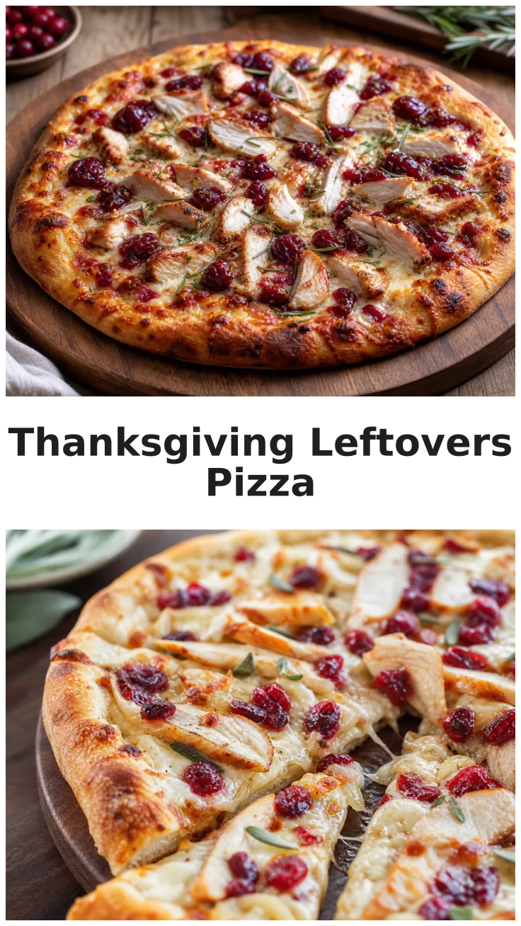 Golden Thanksgiving Leftovers Pizza Recipe for Holiday Feasts